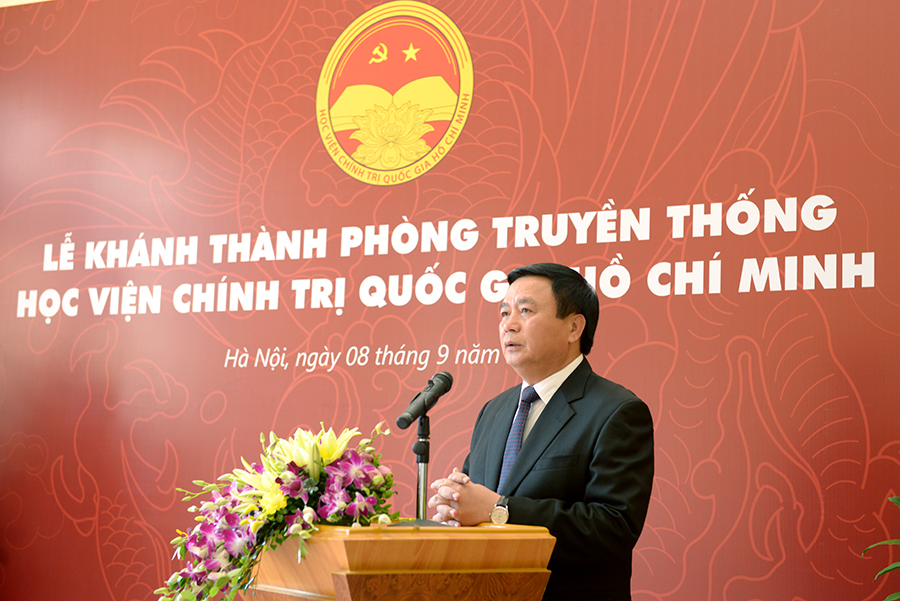 Khánh thành Phòng Truyền thống Học viện Chính trị quốc gia Hồ Ch