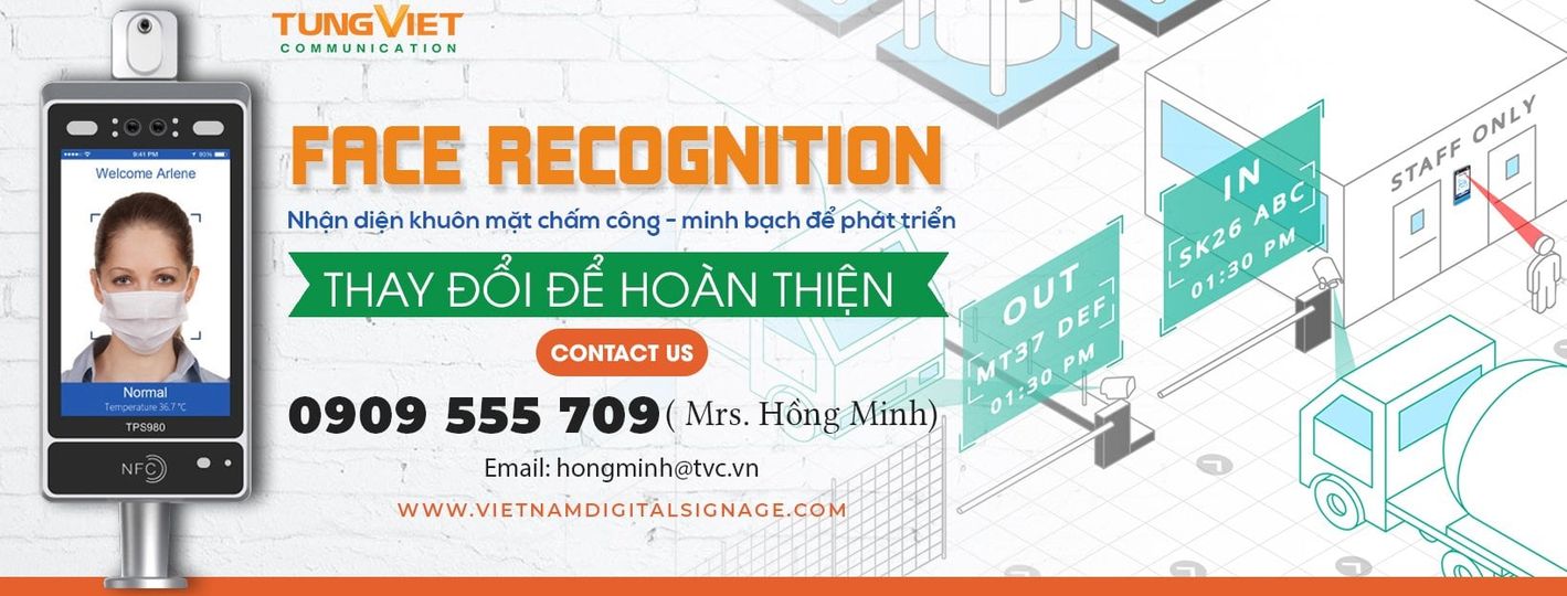 Chấm công nhận diện khuôn mặt thông minh -giải pháp an toàn nhất